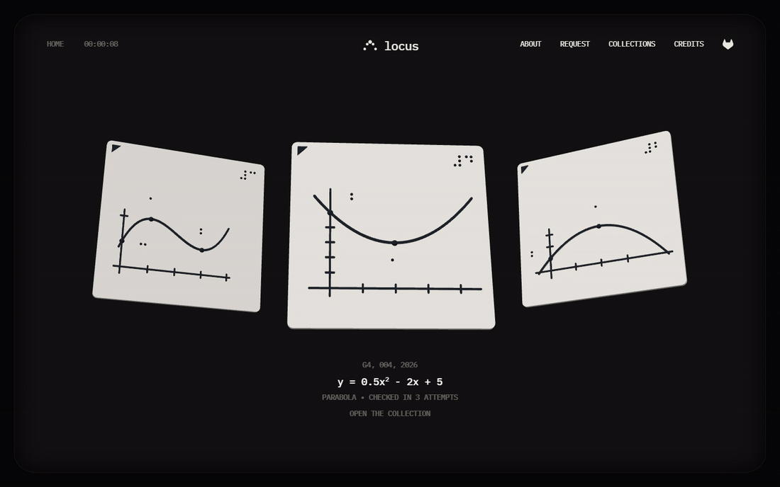 The live graph library on Google Cloud Run: every released plate in 3D, in a carousel that wraps around